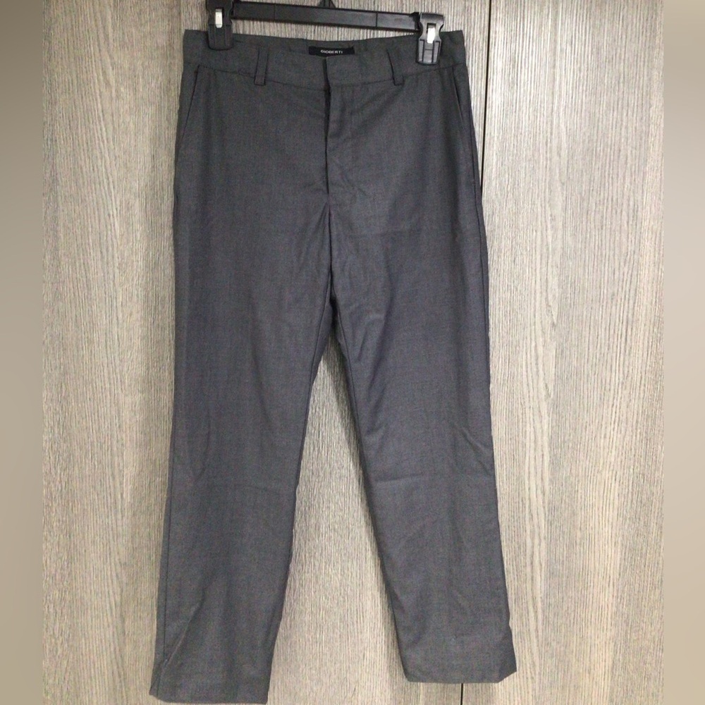 Elegant Gray Men's Dress Pants